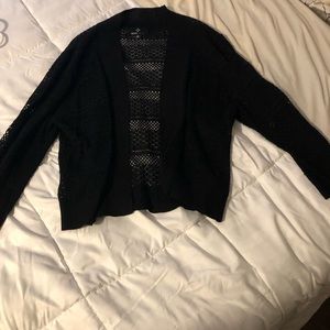 Black lace sweater size XL
